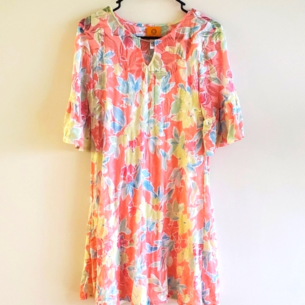 Floral Multicolored Dress Size M by Ruby Rd.